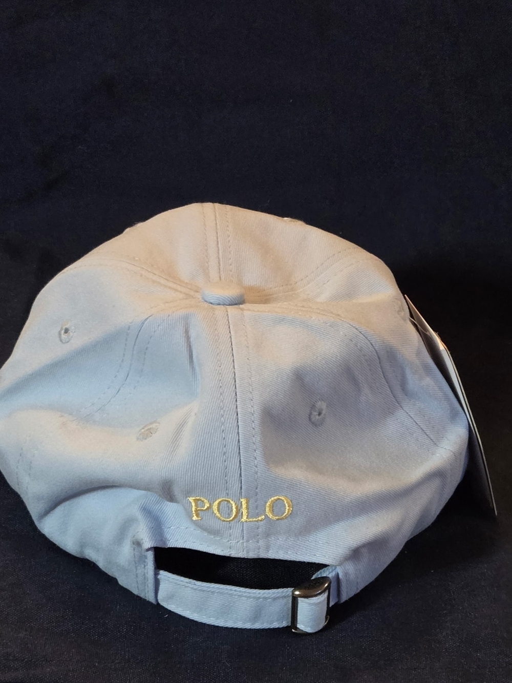 Polo by Ralph Lauren Light Blue Classic Baseball Cap with Gold Pony - Picture 5 of 6